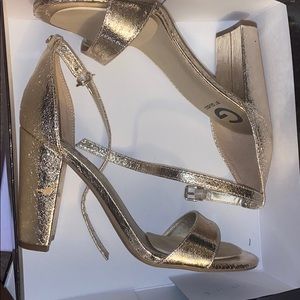 Guess gold heels